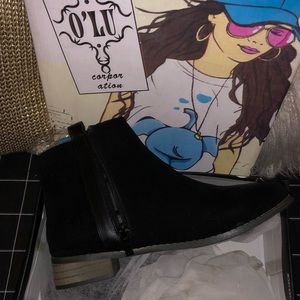 New in Box Black Ankle Booties